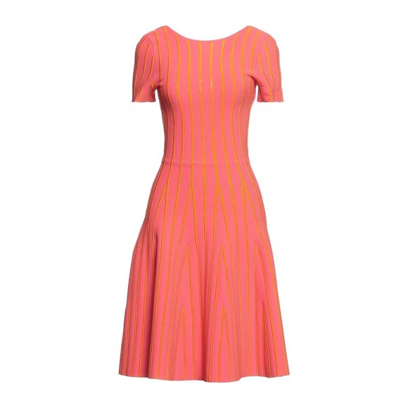 NWT. $1919 CAROLINA HERRERA Short Dresses In Coral Sz S. - Picture 2 of 7